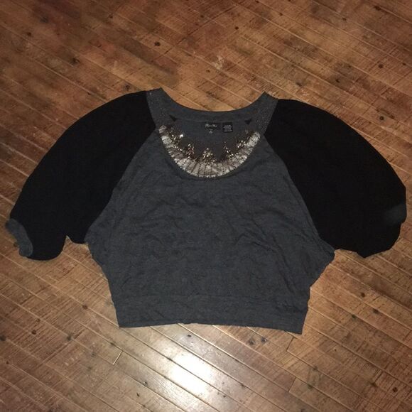 Miss Me L beaded batwing blouse - Picture 1 of 3